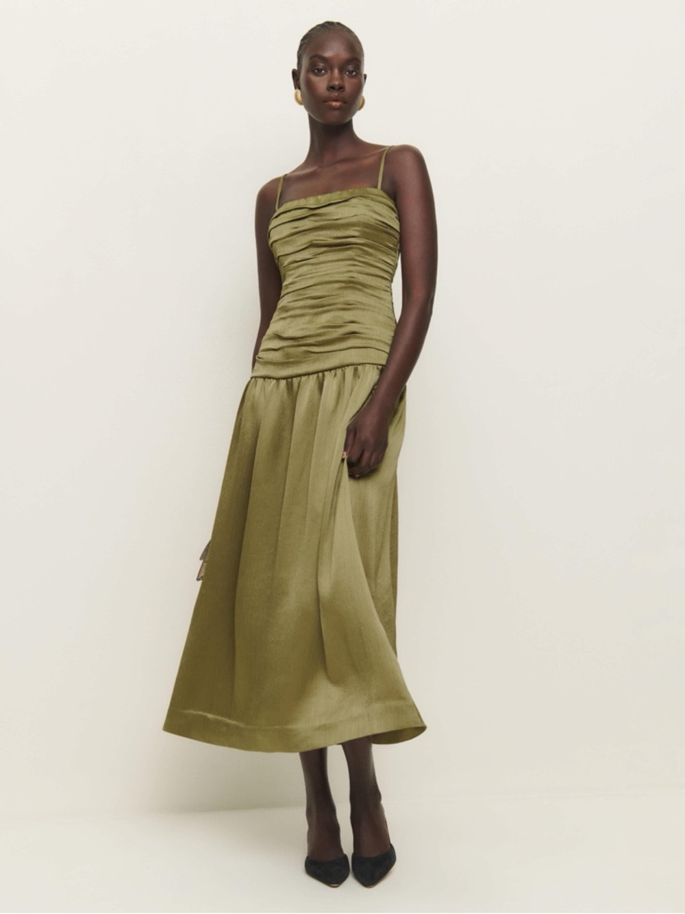 Reformation drop waist dress